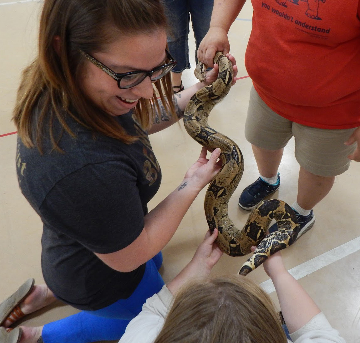 Kids and Conservation - Ft. Gibson Middle School, OK was a blast, as both students, teachers, and Zoo Safari Team Members learn about Oklahoma's Eco-System.