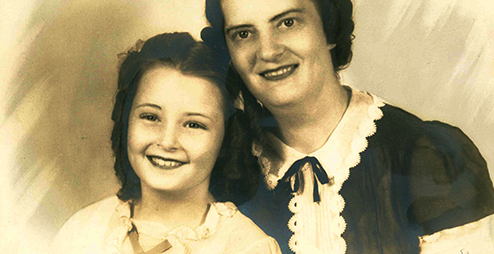Charlotte Berry with mother Elizabeth Marshall Jackson
